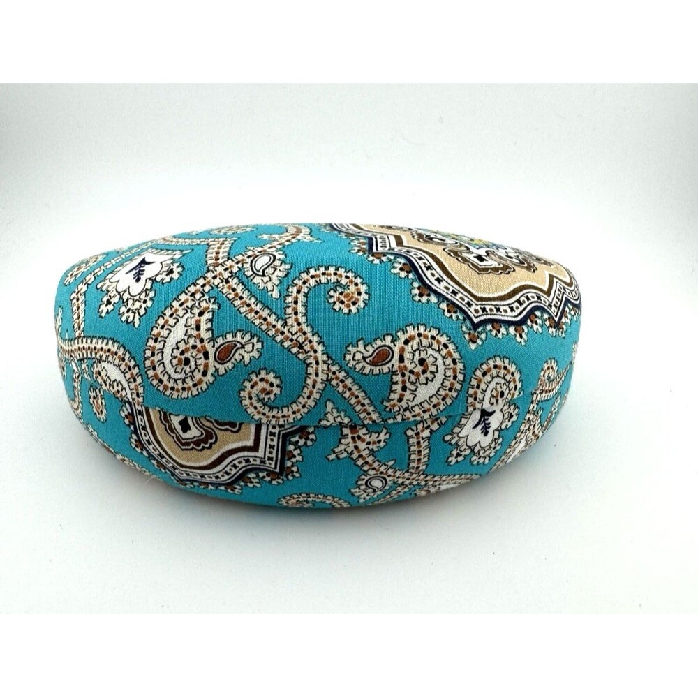 VERA BRADLEY hard shell eyeglass case TOTALLY TURQUOISE *retired pattern*